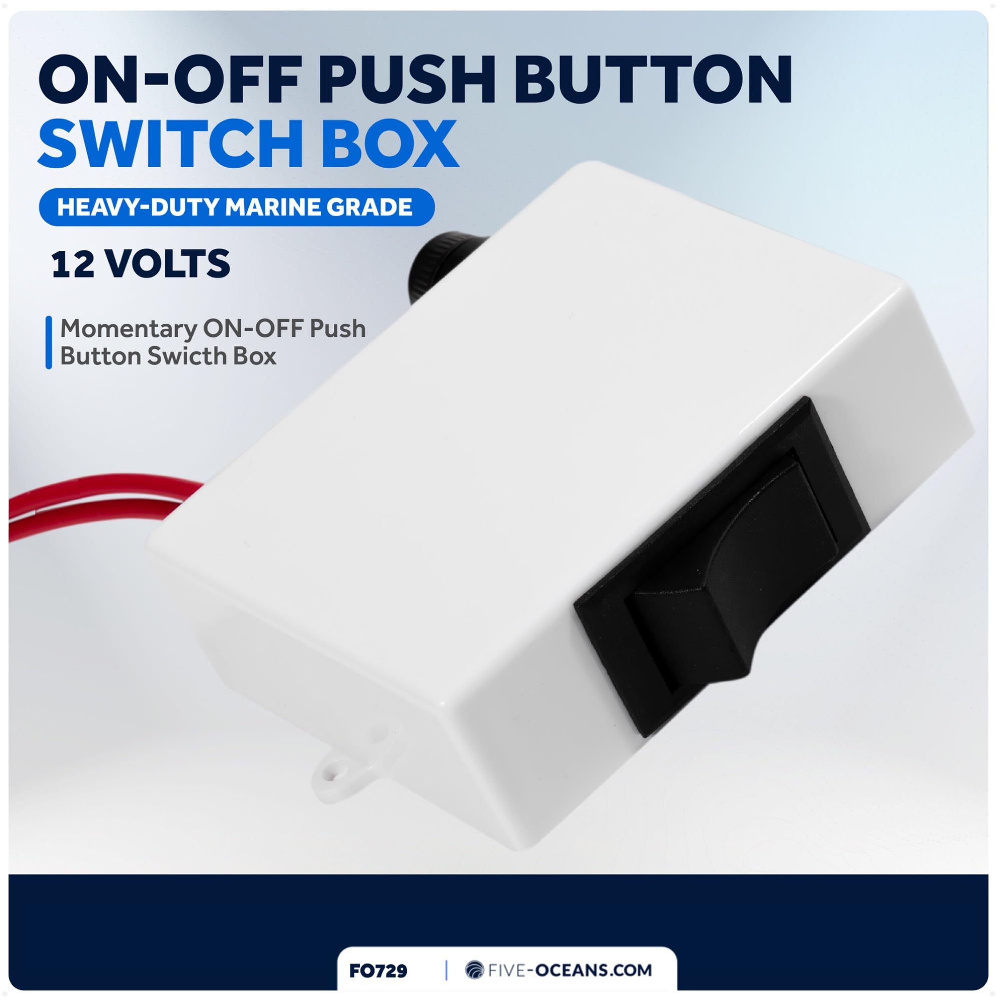 TMC Momentary On-Off Pusch Button Switch Box for Electric Toliet